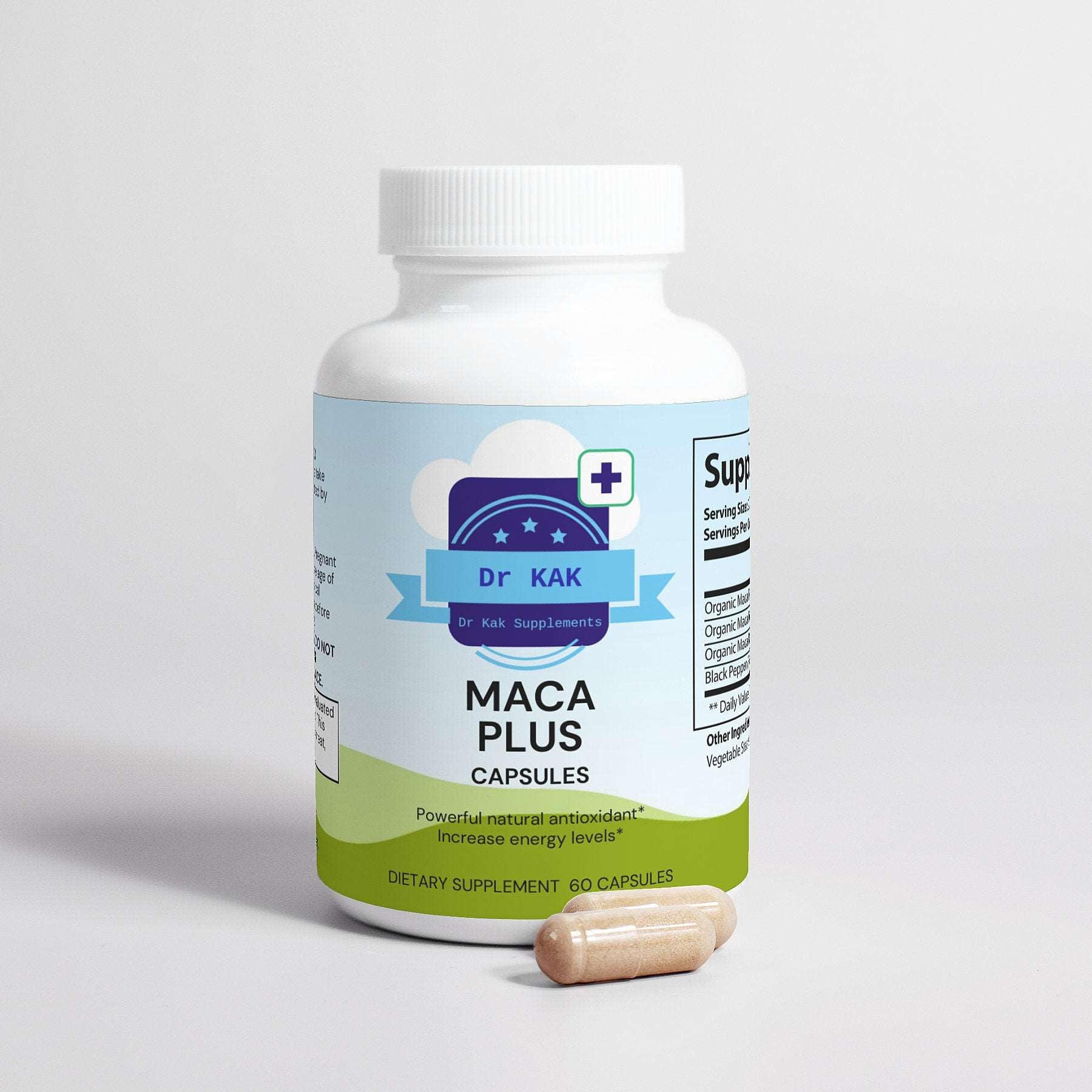 Maca Plus, Organic Pre-Workout Boost