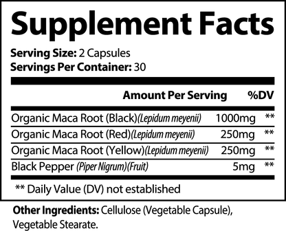 Maca Plus, Organic Pre-Workout Boost